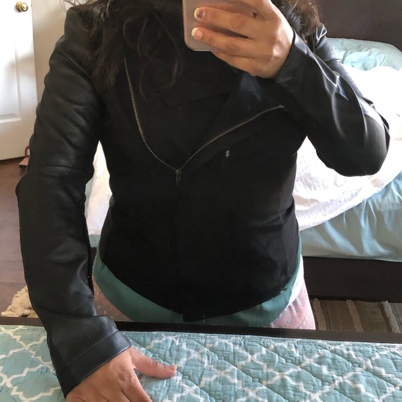 SOLD Trendy Short Moto Bike Jacket - Picture 7 of 7